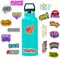 50PCS Lette Funny Word Stickers Scrapbook Laptop Luggage For Kid Teen Decals